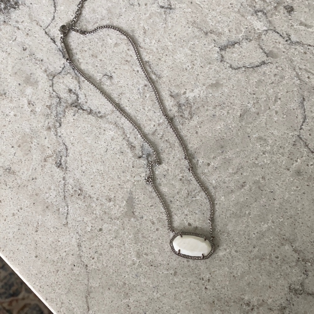White Kendra Scott necklace